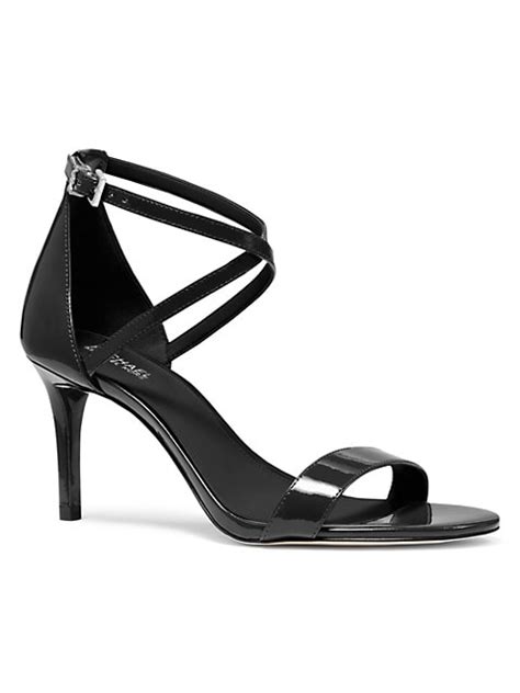 Michael Michael Kors Ava Patent Leather Strappy Heels Sandal 